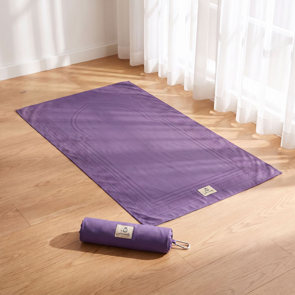Jannaty Rihla Reise-Gebetsteppich in Amethyst