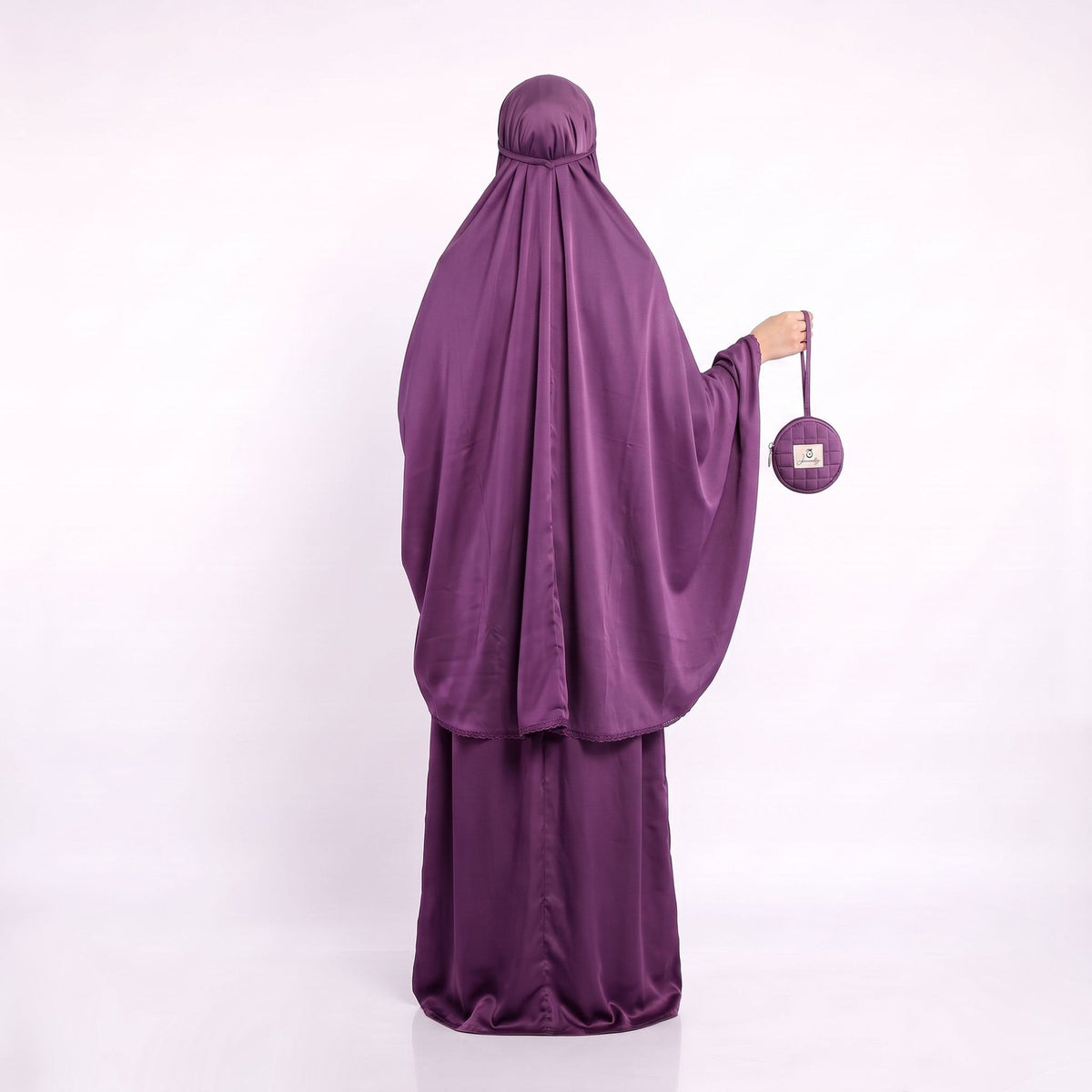 Jannaty Sakina Gebetsset in Amethyst – Rückansicht