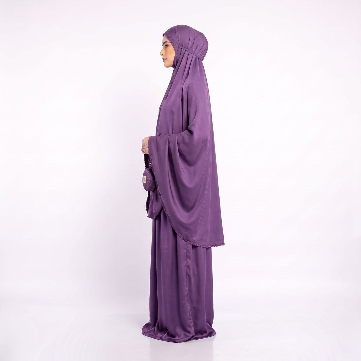 Jannaty Sakina Gebetsset in Amethyst – Seitenansicht
