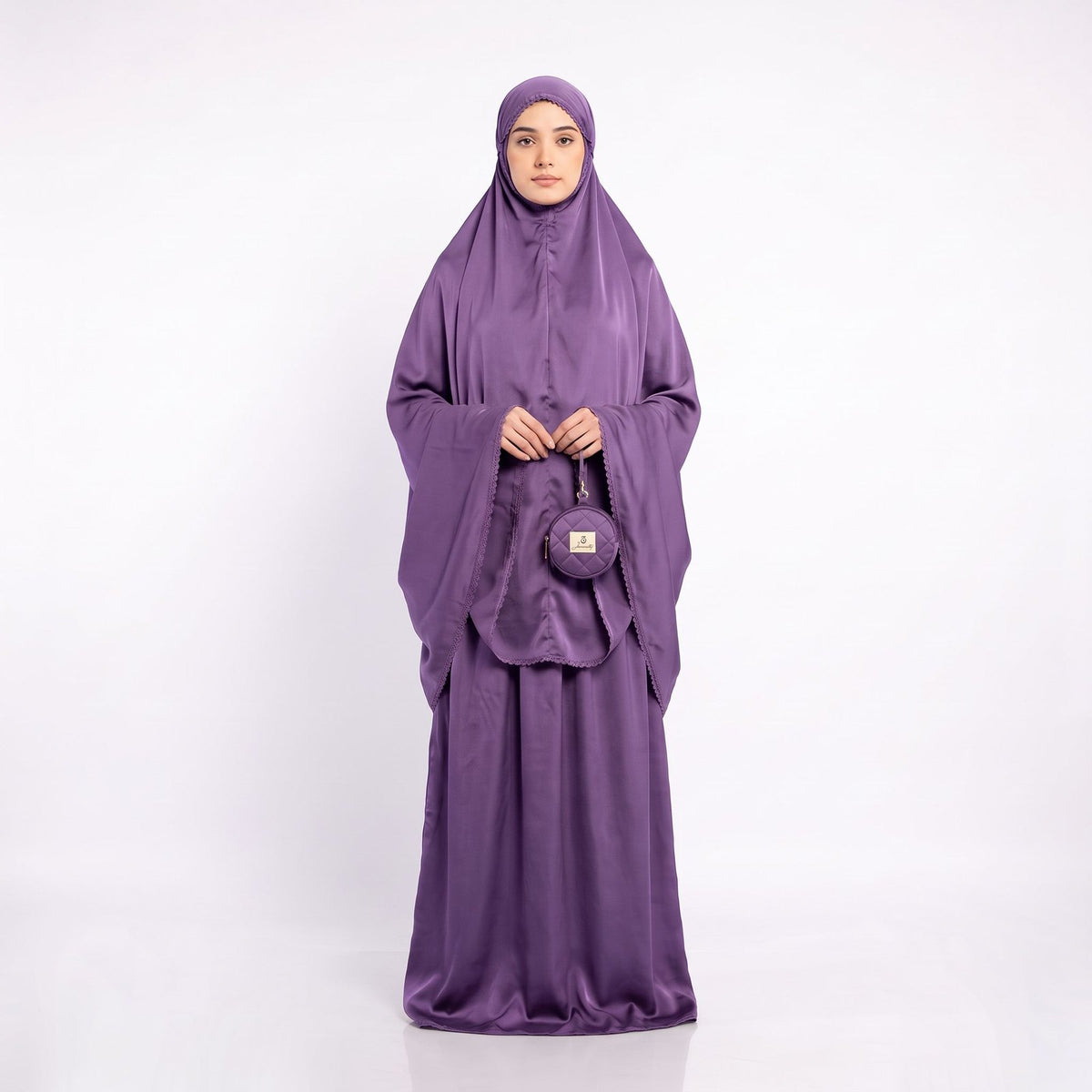 Jannaty Sakina Gebetsset in Amethyst – Vorderansicht