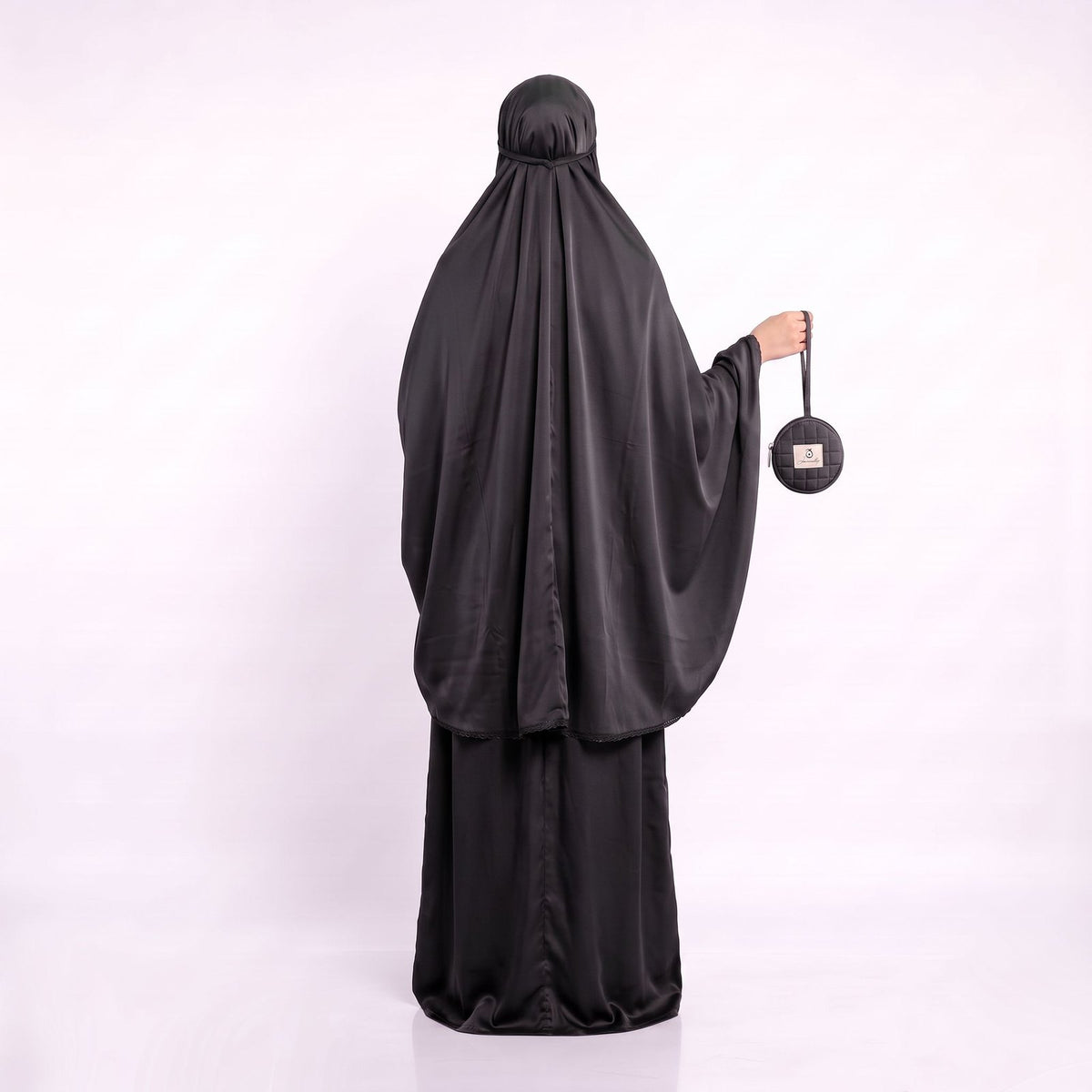Jannaty Sakina Gebetsset in Obsidian – Rückansicht